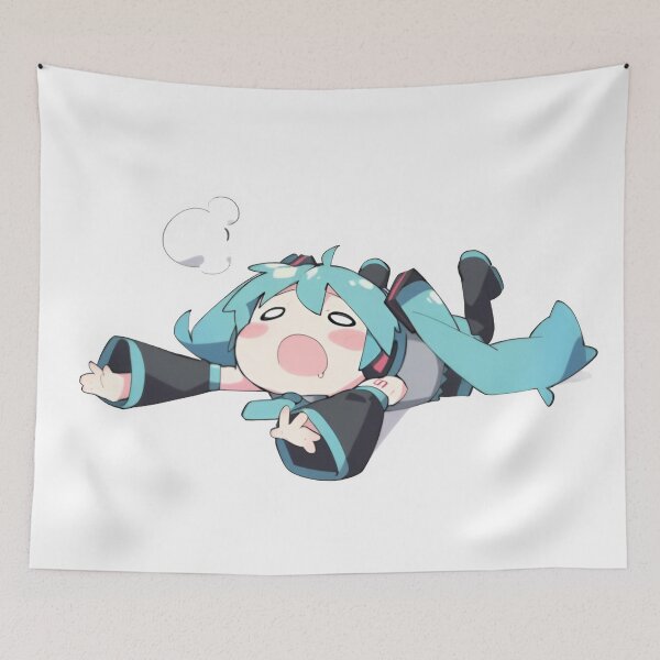 Item preview, Exhausted Chibi Miku – Funny Cute Anime Meme designed and sold by Dyan4.