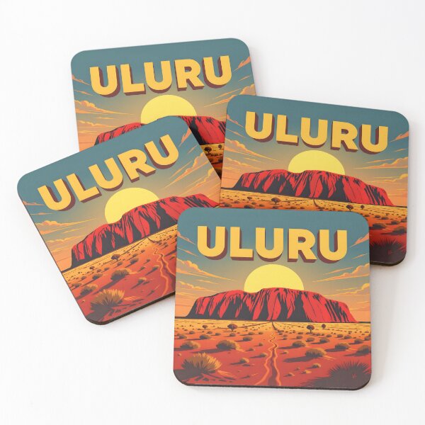 Item preview, Uluru: Vintage-Style Painterly Travel Poster designed and sold by LSVart.