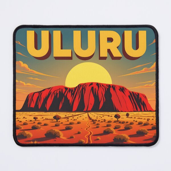 Item preview, Uluru: Vintage-Style Painterly Travel Poster designed and sold by LSVart.