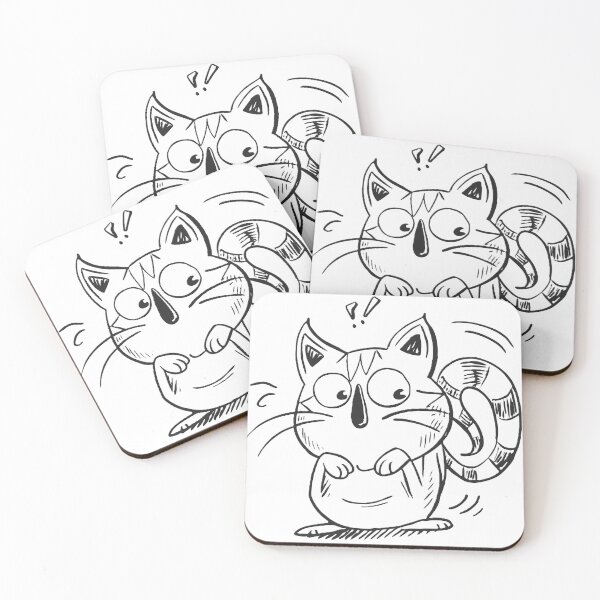 Item preview, Cat Cartoon Characters Vibrant Animated Illustrations Art Colors designed and sold by ART ATTACK ZONE.