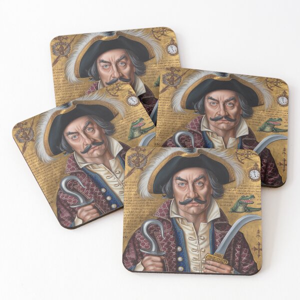 Item preview, Captain Henry Morgan Pirate of the Caribbean vintage portrait art designed and sold by Vintage Designs +.