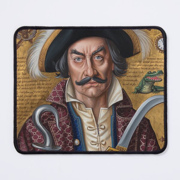 Item preview, Captain Henry Morgan Pirate of the Caribbean vintage portrait art designed and sold by Vintage Designs +.