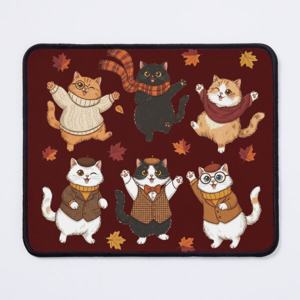 Item preview, Fall Cats – Cozy & Chic - Chats d’Automne – Style & Douceur designed and sold by Drawingshirts.