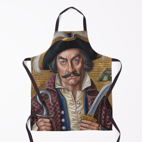 Item preview, Captain Henry Morgan Pirate of the Caribbean vintage portrait art designed and sold by Vintage Designs +.