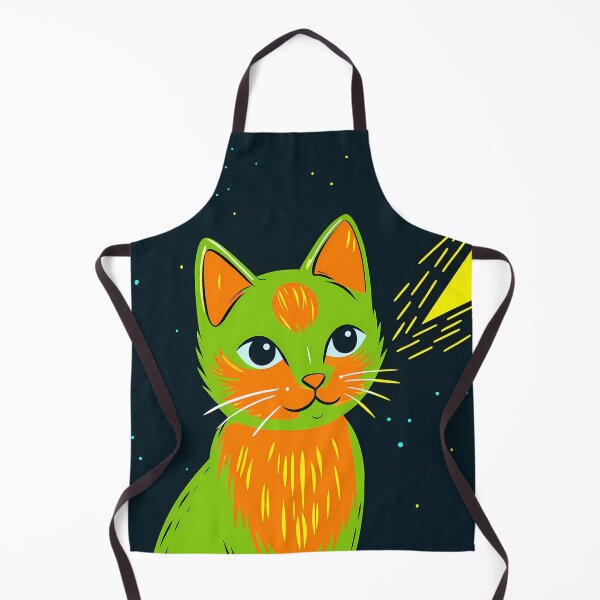 Item preview, Cosmic Cat Characters Vibrant Animated Illustrations Art Colors designed and sold by ART ATTACK ZONE.