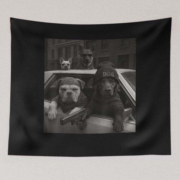 Item preview, Funny Gangster Dogs Street  designed and sold by BASKF.