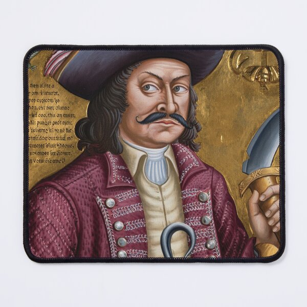 Item preview, Captain Henry Morgan Pirate of the Caribbean vintage portrait art designed and sold by Vintage Designs +.