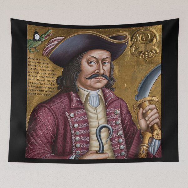 Item preview, Captain Henry Morgan Pirate of the Caribbean vintage portrait art designed and sold by Vintage Designs +.