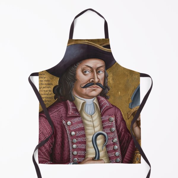 Item preview, Captain Henry Morgan Pirate of the Caribbean vintage portrait art designed and sold by Vintage Designs +.