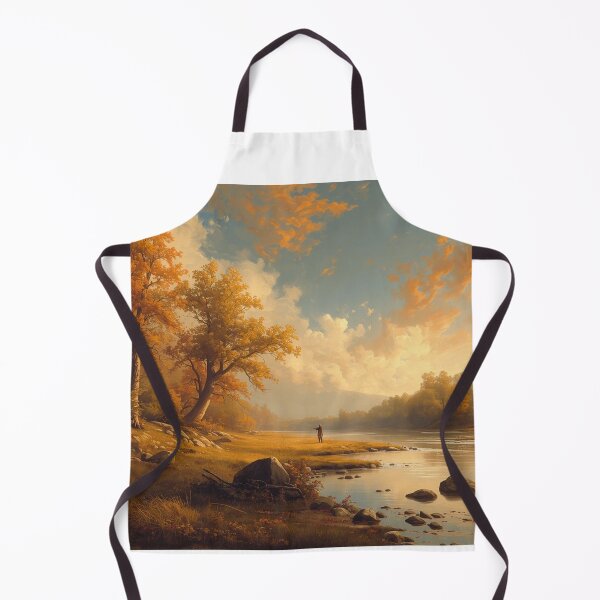 Item preview, Autumn trees and melancholic river designed and sold by MariaTheExpert.