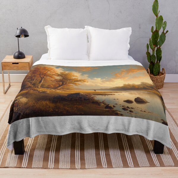 Item preview, Autumn trees and melancholic river designed and sold by MariaTheExpert.