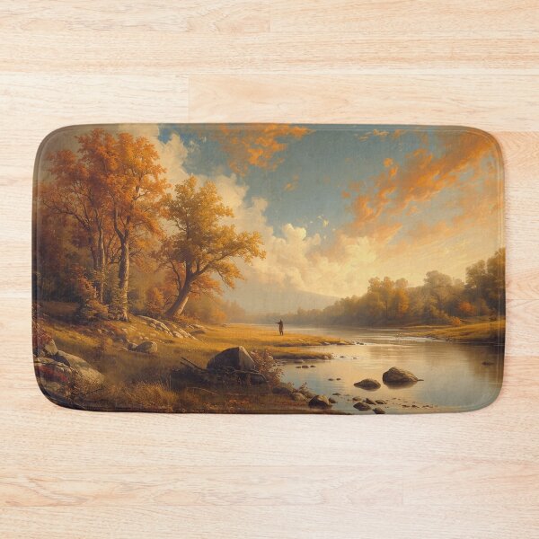 Item preview, Autumn trees and melancholic river designed and sold by MariaTheExpert.