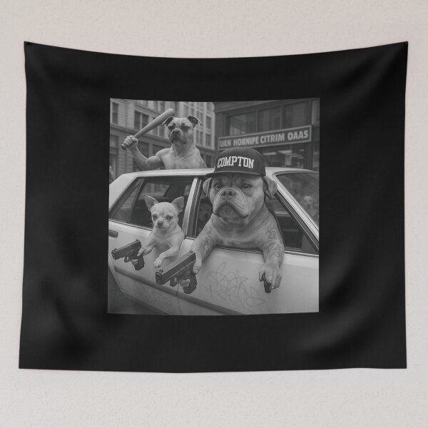 Item preview, Funny Gangster Dogs Street designed and sold by BASKF.