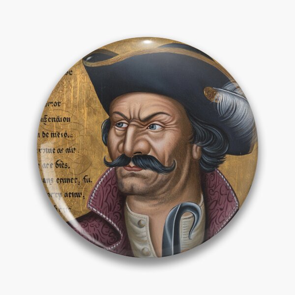 Item preview,  Captain Henry Morgan Pirate of the Caribbean vintage portrait art designed and sold by Vintage Designs +.