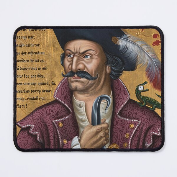 Item preview, Captain Henry Morgan Pirate of the Caribbean vintage portrait art designed and sold by Vintage Designs +.