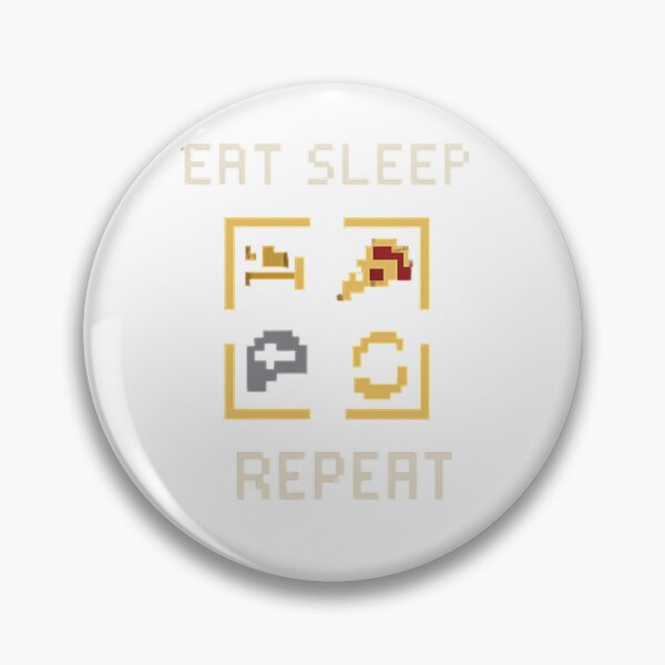 Item preview, Eat Sleep Game Repeat designed and sold by Retro Maniac 90's.