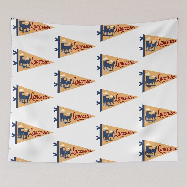 Item preview, Lancaster Pennsylvania Pennant Vintage Style designed and sold by Decal Mania.