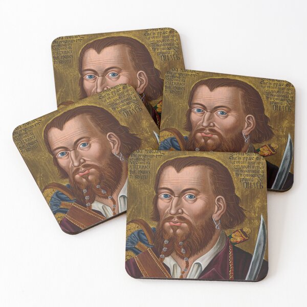 Item preview, Captain Henry Morgan Pirate of the Caribbean vintage portrait art designed and sold by Vintage Designs +.