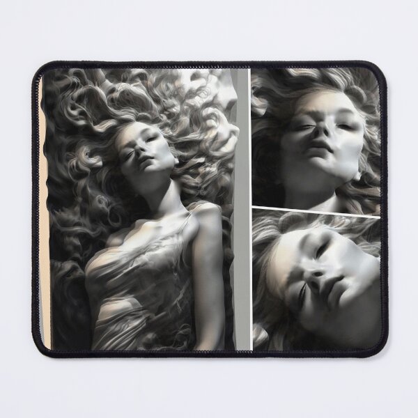 Item preview, Clay portrait of a woman, 3D digital art - different views designed and sold by Armajay.