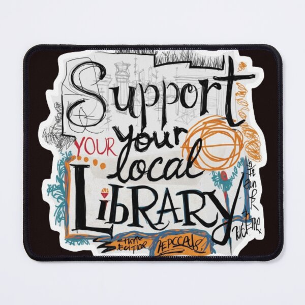Item preview, Support Your Local Library Books Reading Librarian Kids Board Draw 001 designed and sold by sadedream.