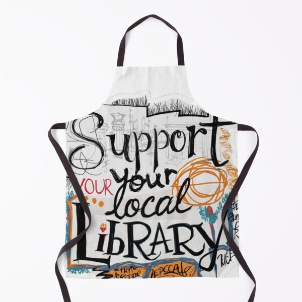 Item preview, Support Your Local Library Books Reading Librarian Kids Board Draw 001 designed and sold by sadedream.