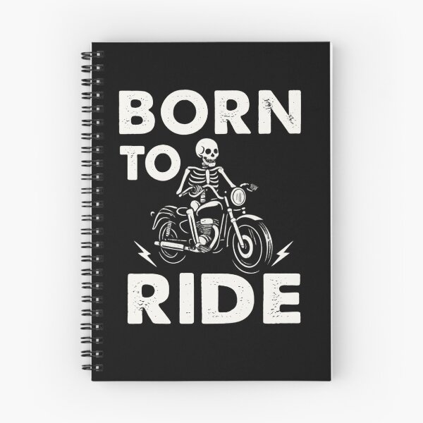 Item preview, Born to Ride – Skeleton Biker Flaming Motorcycle T-Shirt designed and sold by WePlay2gether.