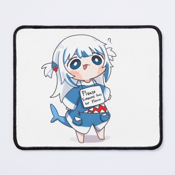 Item preview, Lost Chibi Shark Girl – Funny Gura Meme designed and sold by Dyan4.