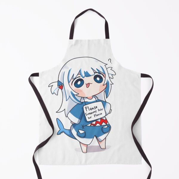 Item preview, Lost Chibi Shark Girl – Funny Gura Meme designed and sold by Dyan4.