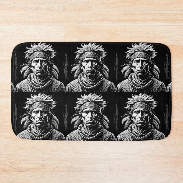Item preview, Warrior Indian Figures Detailed Spiritual Illustrations Colorful Art designed and sold by ART ATTACK ZONE.