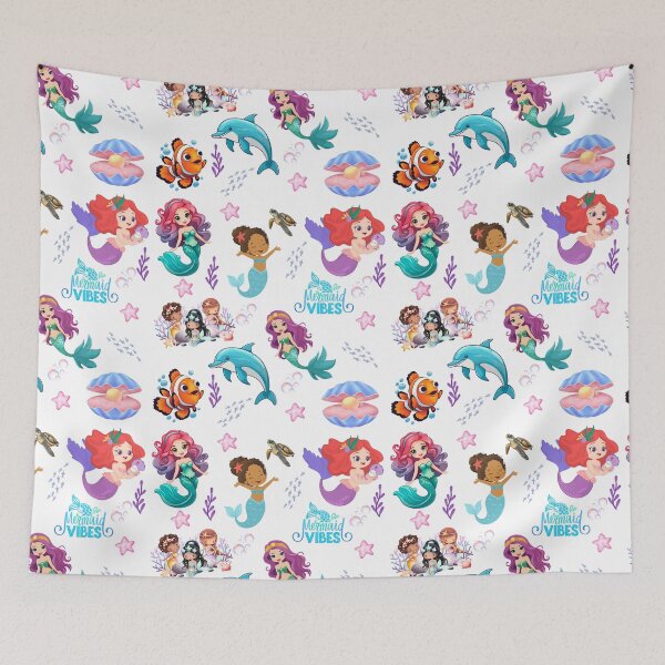 Item preview, Mermaid Vibes: Undersea Friends Pattern designed and sold by Onepawinthesand.