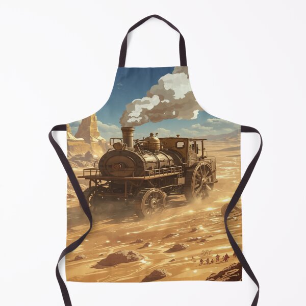 Item preview, Steampunk Caravan Across the Crystal Dunes designed and sold by DreamistStore.