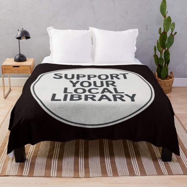 Item preview, Support Your Local Library Books Reading Librarian Simple 001 designed and sold by sadedream.