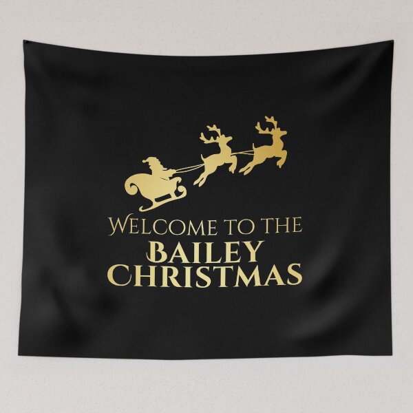 Item preview, Welcome to the Bailey Christmas – Gold Family Name designed and sold by buglevel.