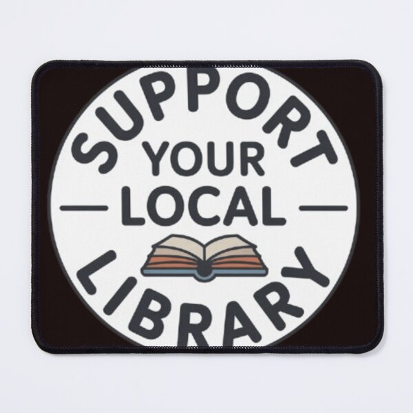 Item preview, Support Your Local Library Books Reading Librarian Simple 002 designed and sold by sadedream.