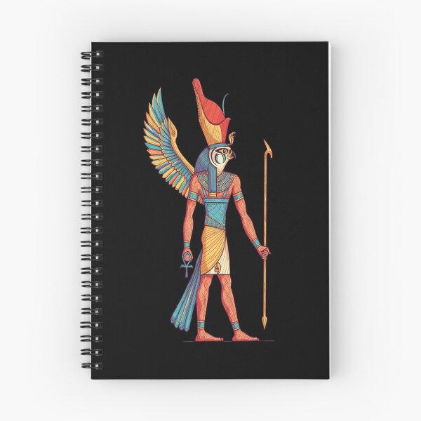 Artikelvorschau, Altägyptischer Horus in farbenfroher Illustration entworfen und verkauft von ARM-Designs.