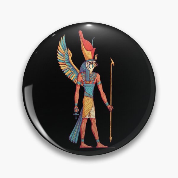 Item preview, Ancient Egyptian Horus in Colorful illustration designed and sold by ARM-Designs.