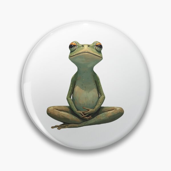 Item preview, Zen Frog – Peaceful Pose, Transparent Background designed and sold by Purdiole-art.