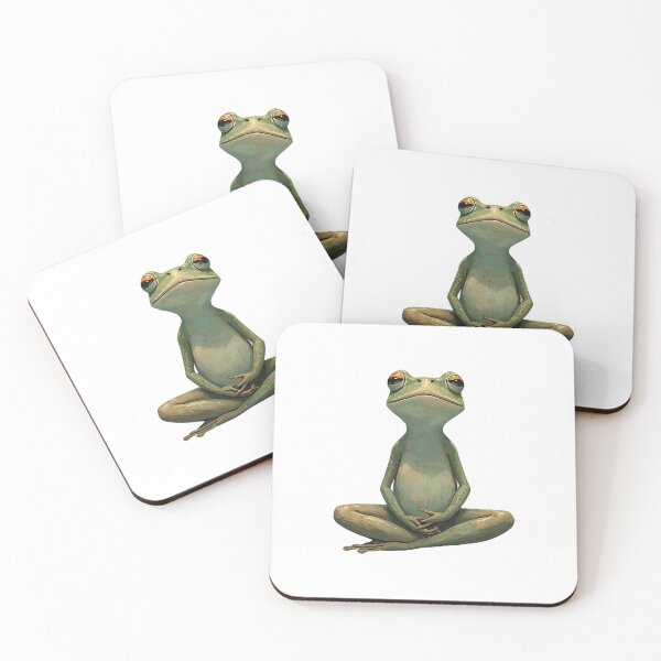 Item preview, Zen Frog – Peaceful Pose, Transparent Background designed and sold by Purdiole-art.
