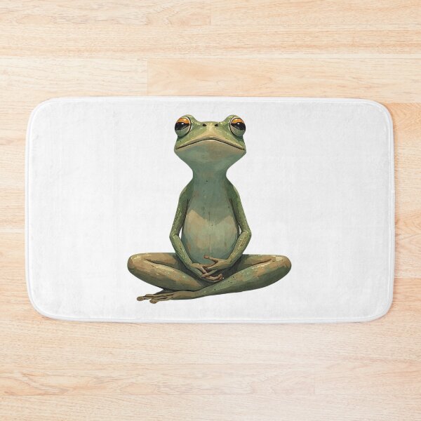Item preview, Zen Frog – Peaceful Pose, Transparent Background designed and sold by Purdiole-art.