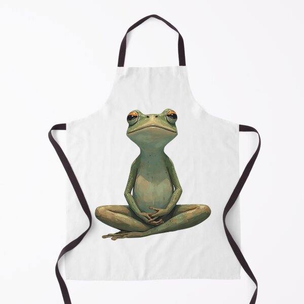 Item preview, Zen Frog – Peaceful Pose, Transparent Background designed and sold by Purdiole-art.