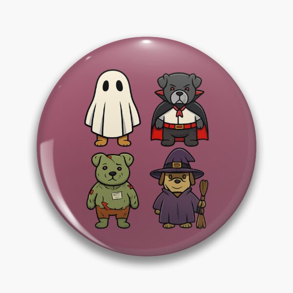 Item preview, Funny Halloween Dogs in Costumes. Chiens rigolos déguisés pour Halloween designed and sold by Drawingshirts.