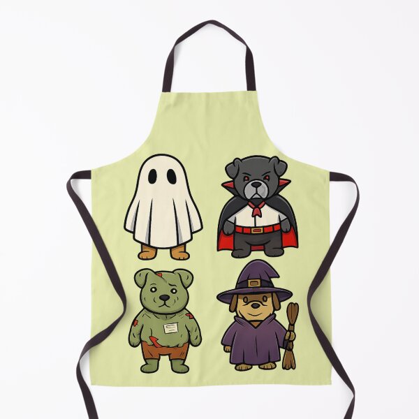 Item preview, Funny Halloween Dogs in Costumes. Chiens rigolos déguisés pour Halloween designed and sold by Drawingshirts.