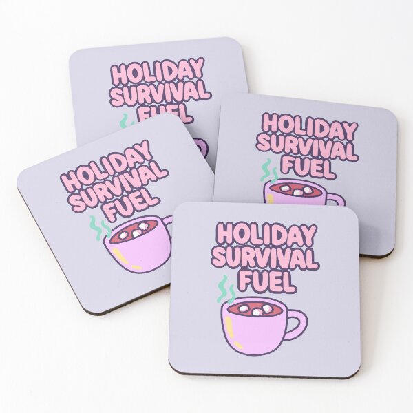Item preview, Holiday Survival Fuel | Funny Christmas Sticker designed and sold by SnugbugStudios.