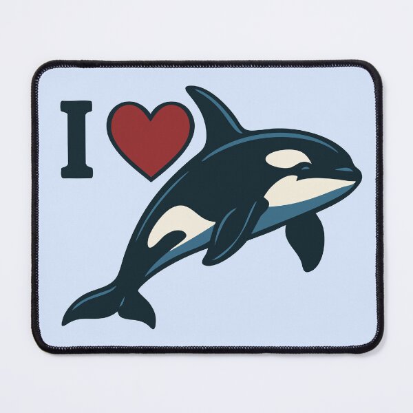 Item preview, I Love Orcas – Killer Whale Design designed and sold by Print-Zoo.