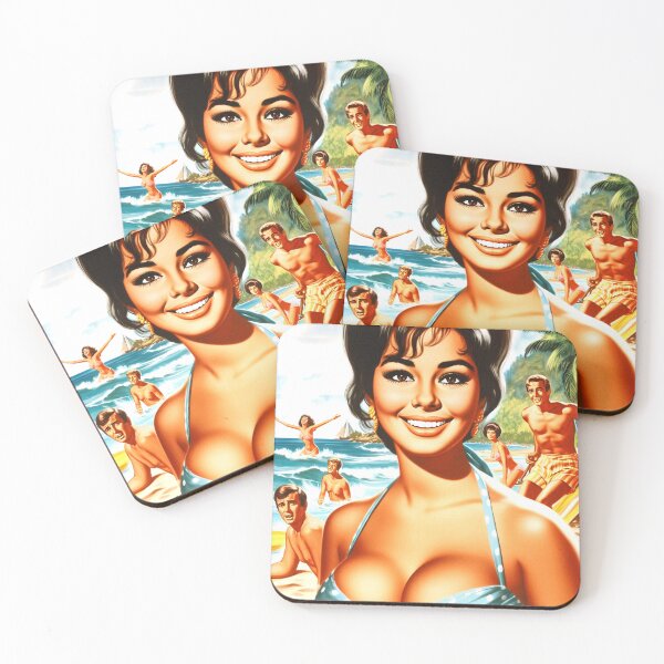 Item preview, Retro Hot Summer Woman designed and sold by PulpVintage.