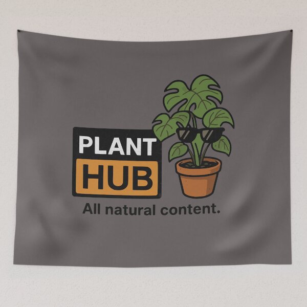 Item preview, PLANT HUB. All natural content. | Funny Plants designed and sold by RR-Arts.