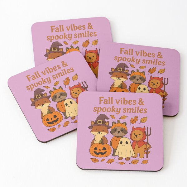 Item preview, "Spooky Smiles & Fall Vibes". "Sourires ensorcelés & vibes d’automne" designed and sold by Drawingshirts.