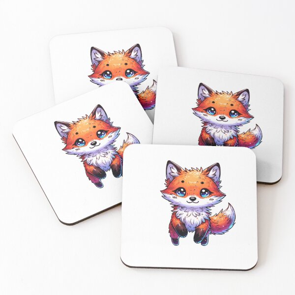 Item preview, Cute Kawaii Fox – Adorable Woodland Animal Design designed and sold by mybunnyparadise.