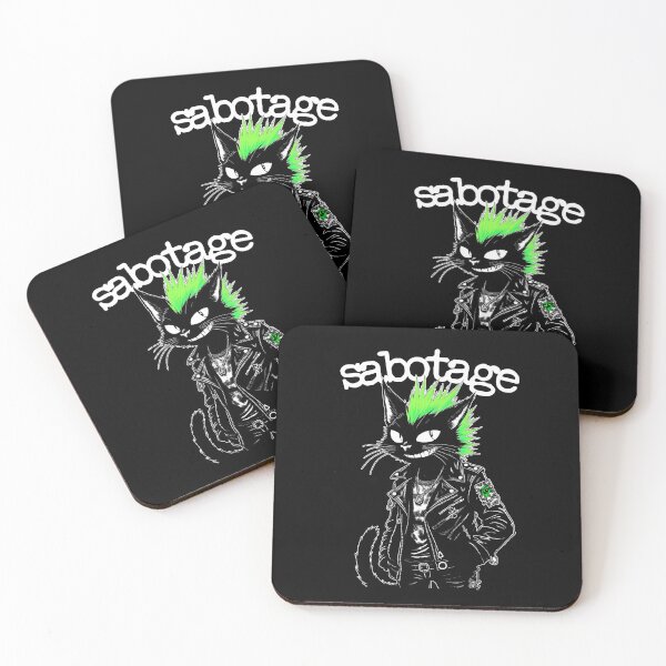 Item preview, Sabotage Cat - Black Cat of Anarchy designed and sold by Ikaroots.