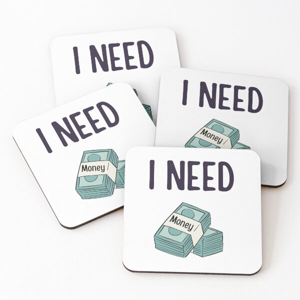 Item preview, I Need Money Humorous Design | Broke Funny Cash Art | Money Problems Comedy Illustration designed and sold by TialCorner.